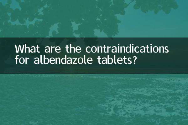 Quais são as contra-indicações dos comprimidos de albendazol?