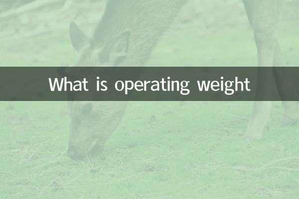 Qual é o peso operacional