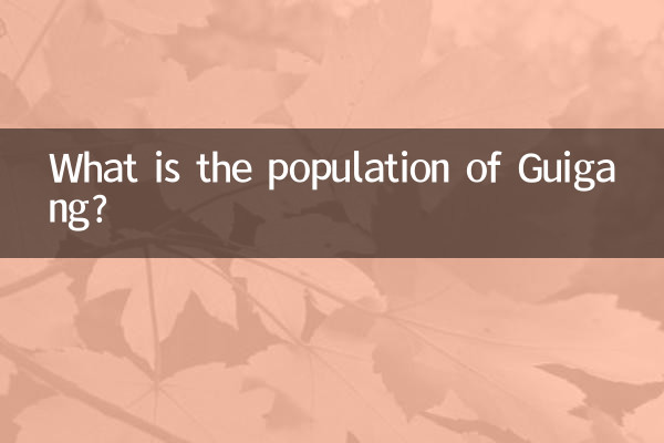 Quelle est la population de Guigang?