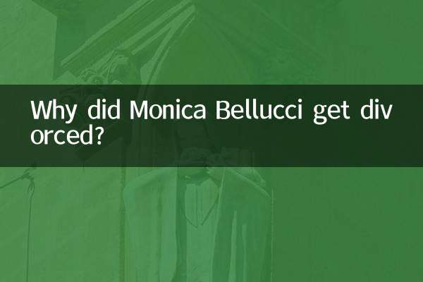 Por que Monica Bellucci se divorciou?