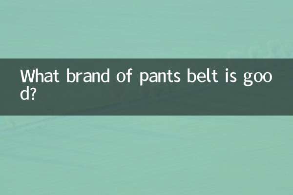 پینٹ بیلٹ کا کون سا برانڈ اچھا ہے؟