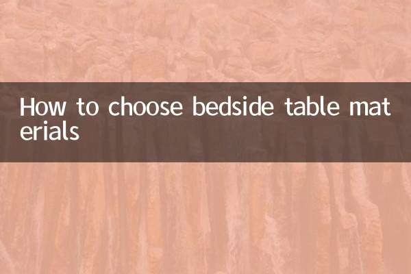 Comment choisir les matériaux de la table de chevet