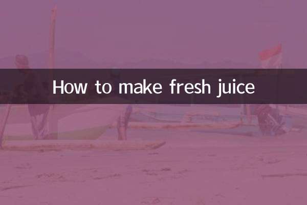 Cómo hacer jugo fresco