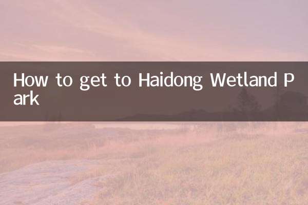 怎么去海东湿地公园
