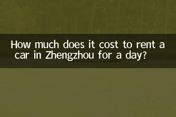 Quanto custa alugar um carro por dia em Zhengzhou?