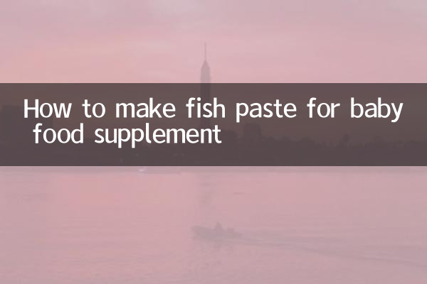 Come preparare la pasta di pesce per l'integratore alimentare per l'infanzia