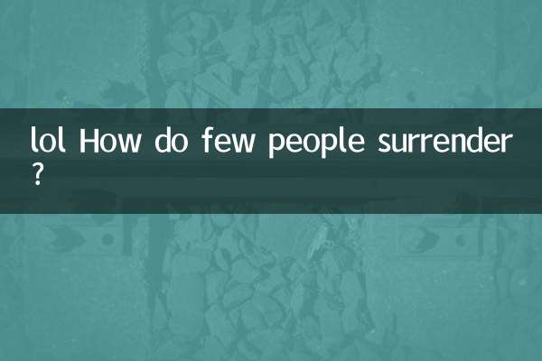 LOL کچھ لوگ کیسے ہتھیار ڈالتے ہیں؟