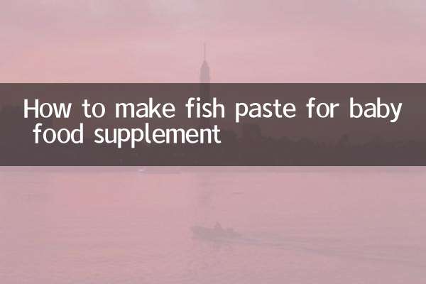 Come preparare la pasta di pesce per l'integratore alimentare per l'infanzia