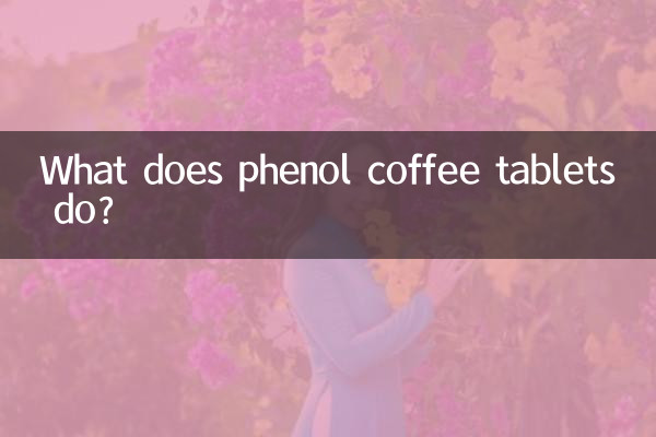 페놀 커피 정제의 기능은 무엇입니까?