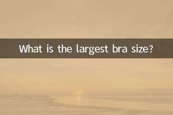Was ist die größte BH-Größe?