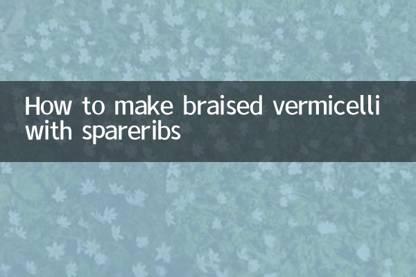 Come preparare i vermicelli brasati con costine