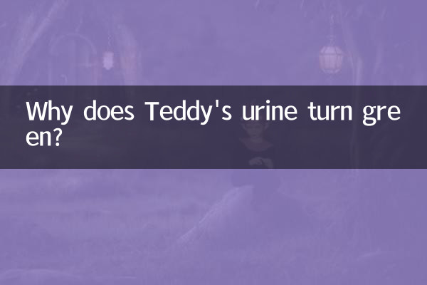 泰迪尿绿色是怎么回事
