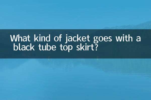 জ্যাকেট কি ধরনের একটি কালো টিউব শীর্ষ স্কার্ট সঙ্গে যায়?