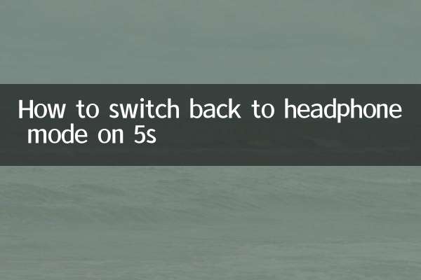 So wechseln Sie bei 5s zurück in den Kopfhörermodus