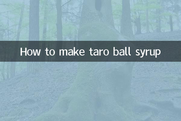 Wie man Taro-Kugelsirup herstellt