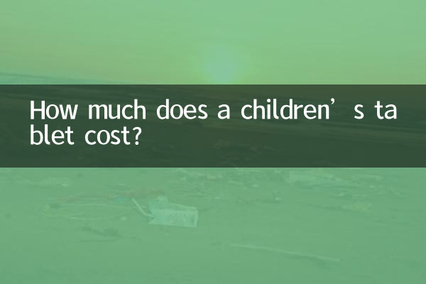 How much does a children’s tablet cost?