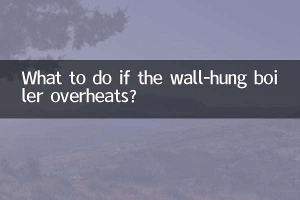 What to do if the wall-hung boiler overheats?