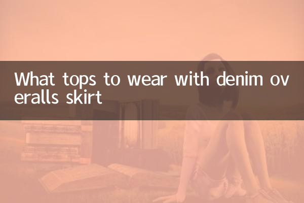 What tops to wear with denim overalls skirt