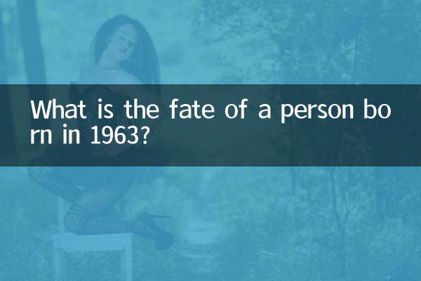 Quel est le sort d’une personne née en 1963 ?