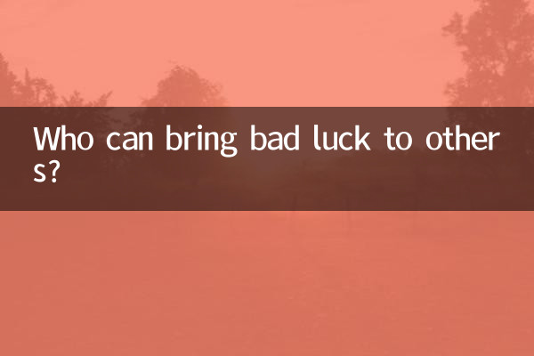 Qui peut porter malheur aux autres ?