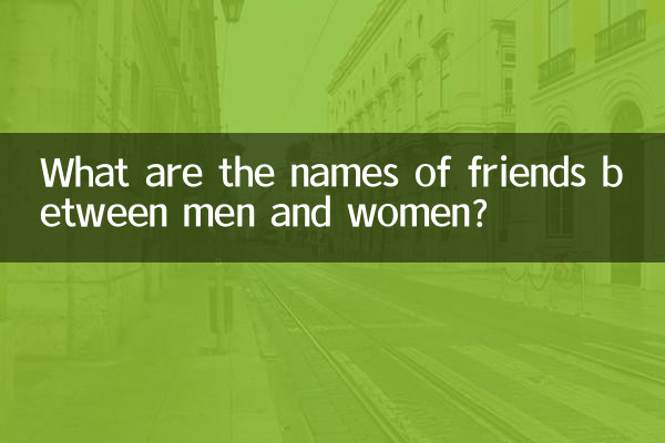 Comment s'appellent les amis entre hommes et femmes ?