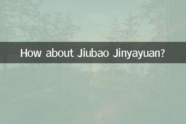 ¿Qué tal Jiubao Jinyayuan?