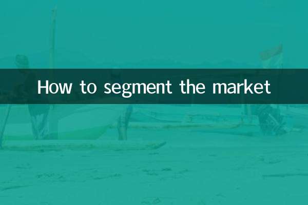 市場をセグメント化する方法