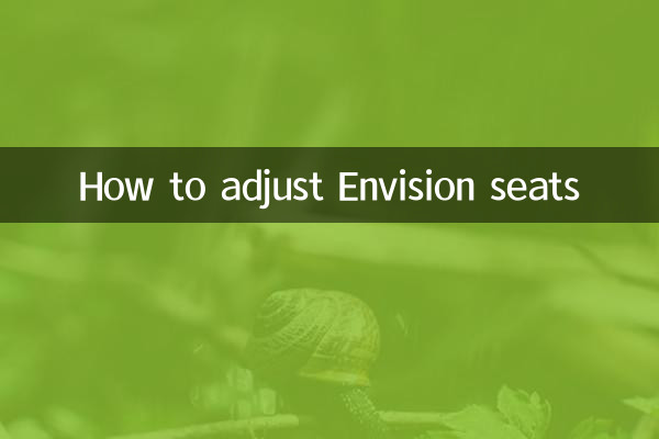 Envision 좌석 조정 방법