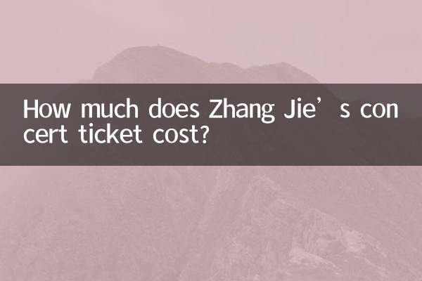 How much does Zhang Jie’s concert ticket cost?