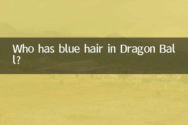 ¿Quién tiene el pelo azul en Dragon Ball?