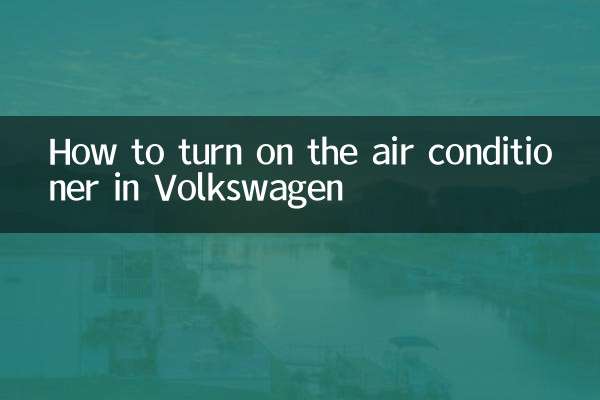 Come accendere l'aria condizionata in Volkswagen