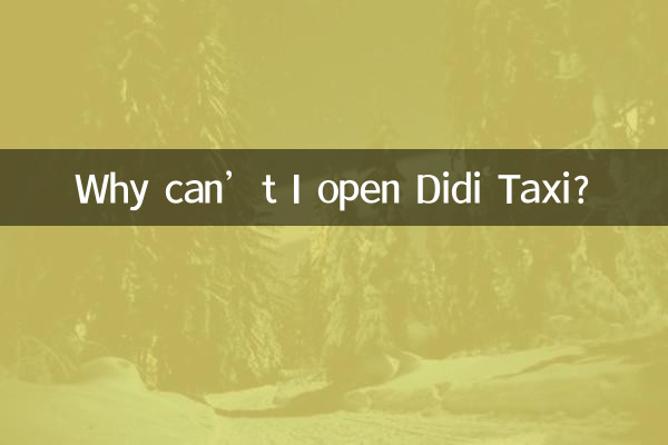 Por que não consigo abrir o Didi Taxi?