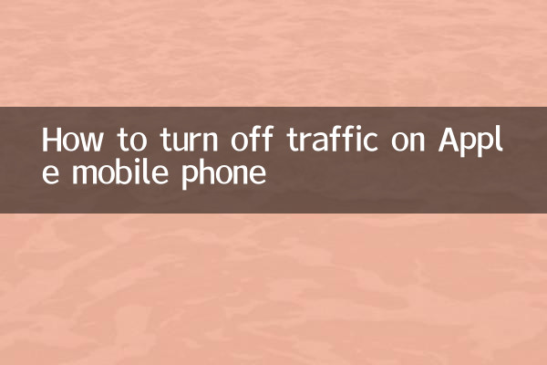 So deaktivieren Sie den Datenverkehr auf einem Apple-Mobiltelefon