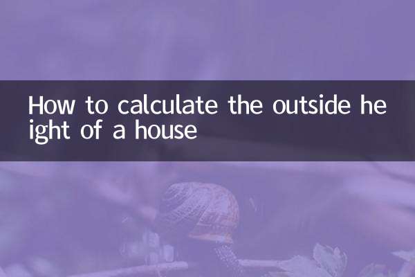 So berechnen Sie die Außenhöhe eines Hauses