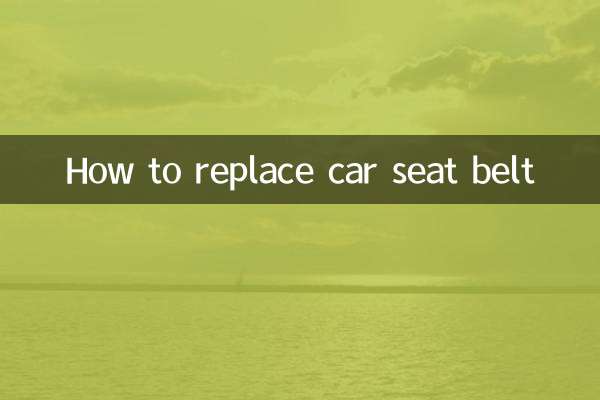 Como substituir o cinto de segurança do carro