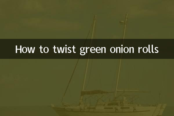 How to twist green onion rolls