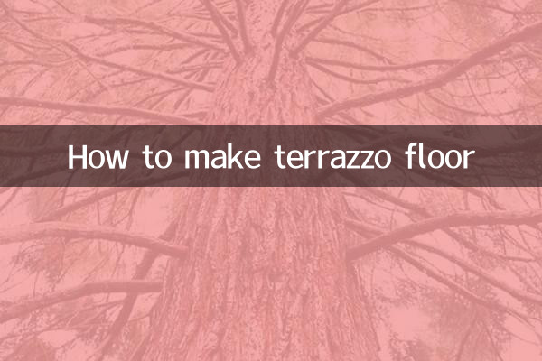 Как сделать пол терраццо