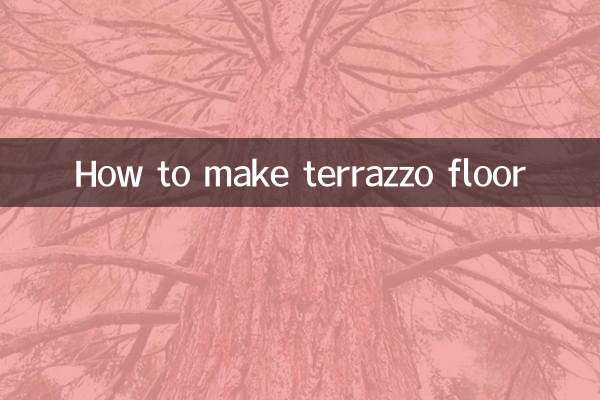 Как сделать пол терраццо