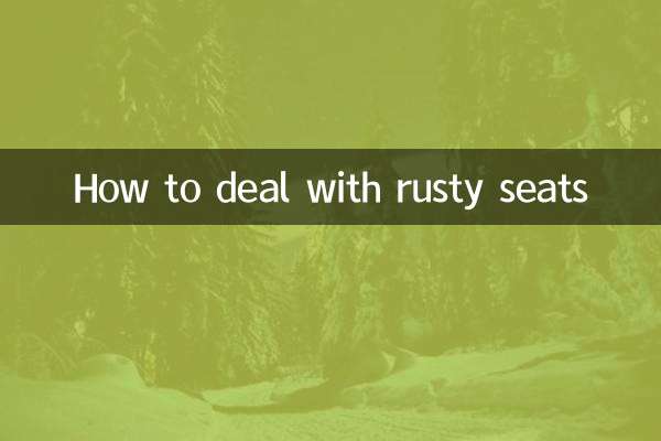 Comment gérer les sièges rouillés