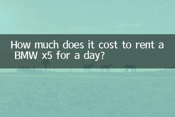 Wie viel kostet es, einen BMW x5 für einen Tag zu mieten?