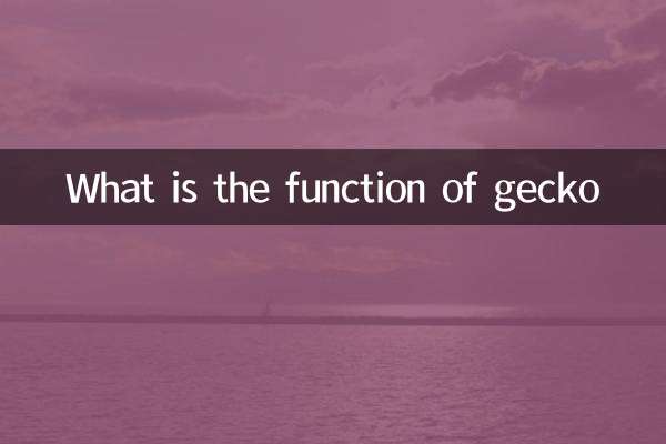 ¿Cuál es la función del gecko?