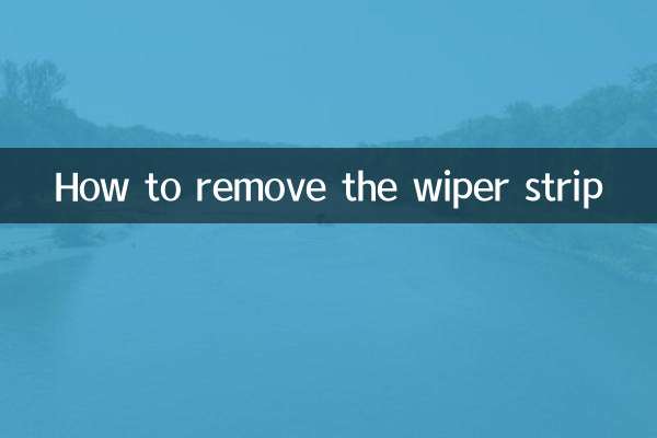 ワイパーストリップの取り外し方