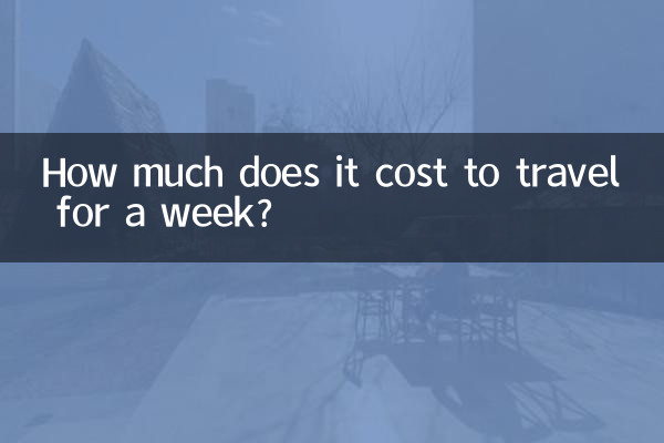 Wie viel kostet eine einwöchige Reise?