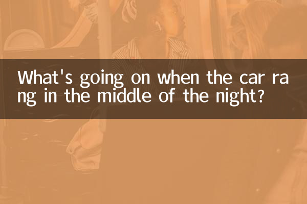 क्या हो रहा था जब आधी रात को कार की घंटी बजी?