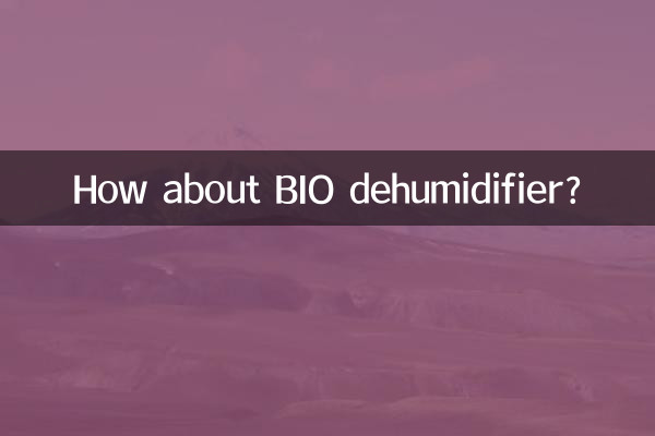 Que tal desumidificador BIO?