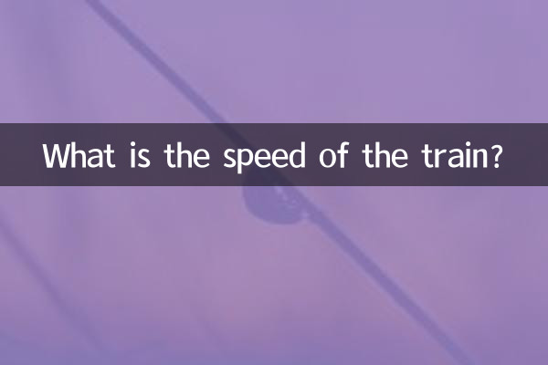 ট্রেনের গতি কত?