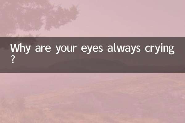 眼睛总流眼泪怎么回事