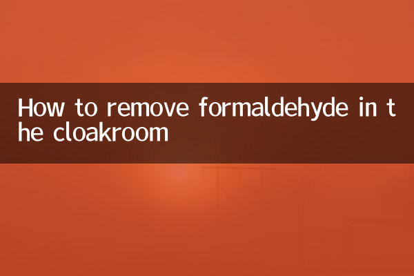 Wie man Formaldehyd im Garderobe entfernen