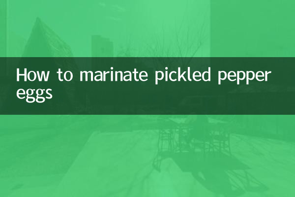 Wie man eingelegte Pfeffereier mariniert