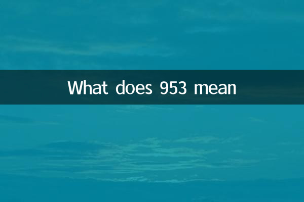 953 এর অর্থ কী
